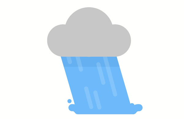When it’s raining hard, that means there is a lot of rain.  It’s going to rain this weekend, so a barbecue sounds like a bad idea.