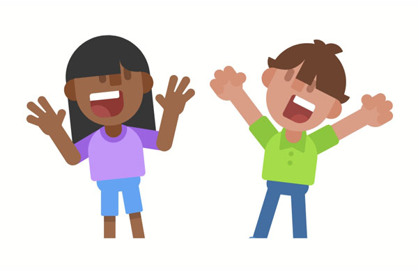 My kids get excited when I read them a story.