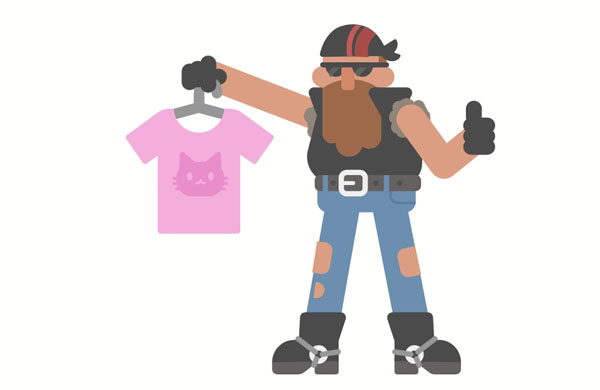 I’m going to change my clothes and put on this pink shirt.  Wow, I like this shirt! Grandma, did you use to wear this when you were young?  This shirt won’t be too tight on me. It’s the perfect size!