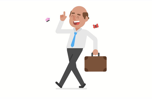 My dad never used to drive to walk to work, but now he does every day.