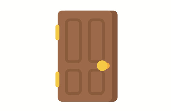 When you lock a door, nobody can open it without a key.