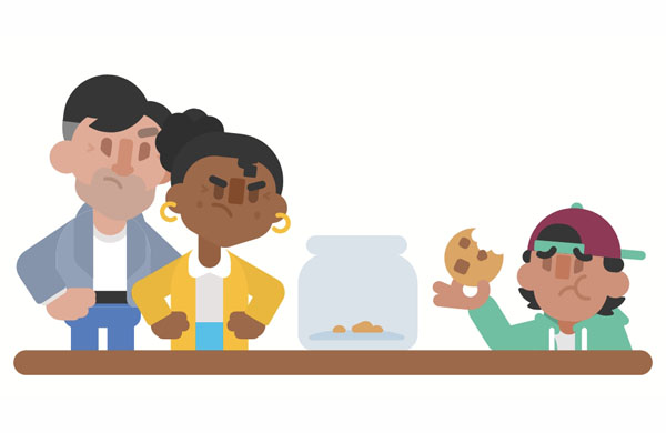 I got in trouble because I ate all the cookies. My parents were angry!