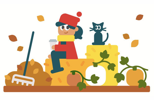 Summer is warm. Winter is cold. In between, fall weather is cool.