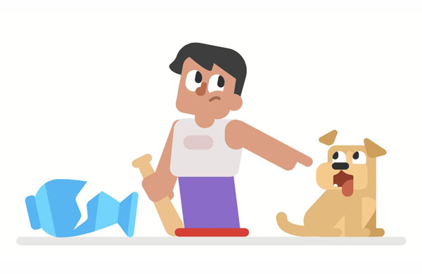 My nephew is not honest. He said the dog broke the vase!