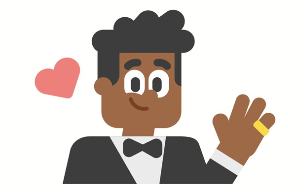 The bride and groom exchanged rings.