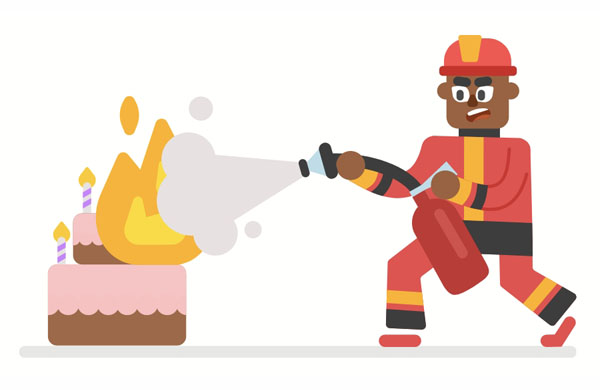 I’m glad that our neighbor is a firefighter!