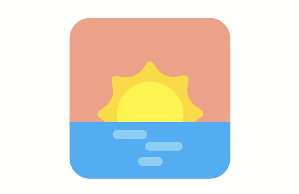 The sunset is very cool!  When we were young, we watched the sunrise every morning.