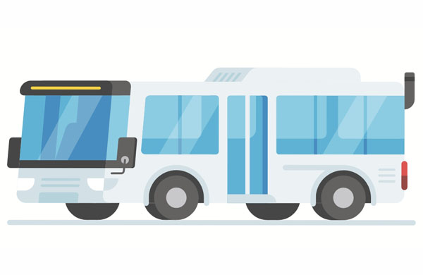 We can take the bus or some other type of public transportation.