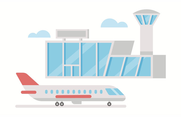 We have arrived! Our plane just got in.