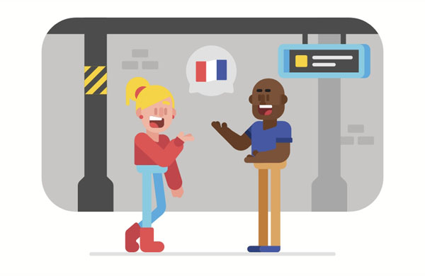 I can speak both French and English, so I can translate for you.  Do you know where David and Anne met for the first time?