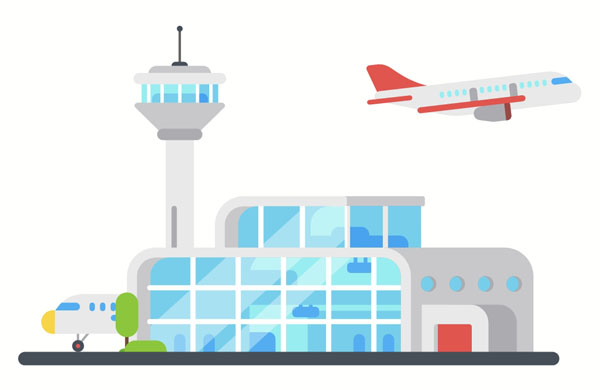 Can you tell me if the flight is delayed?  Is there transportation from the airport to the city?