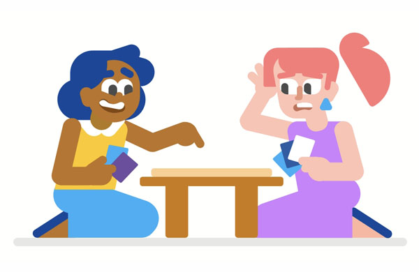 We used to play cards games every weekend.