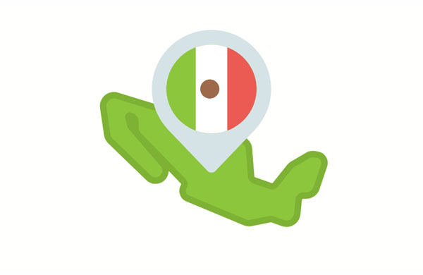 The United States shares its border with Mexico.