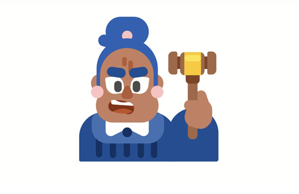 The man had to go to court because he stole a lot of money.