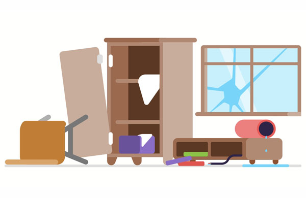 Did someone rob this place and steal everything?  Was there a crime in that house last night?  We’ve had a lot of trouble with crime.