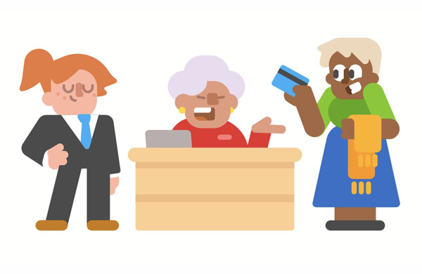 Sorry, you need to pay over there because this checkout is closed.