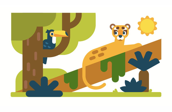 Jungles are amazing places with wild animals and colorful birds.  I can’t wait to see animals in the jungle!