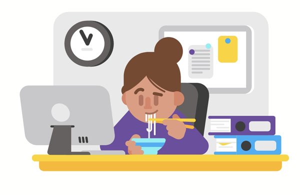 I like to read about important issues during lunchtime.  These days, it’s common to read the news online.