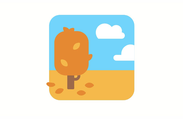 The leaves on that tree have already changed colors!