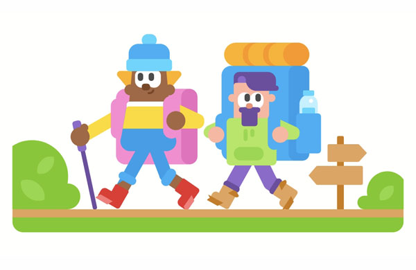 The end of the path is ahead of us.  We are going to stay in the mountains tonight, so we brought sleeping bags.  This mountain has got incredible views! We should come to this beautiful place again!  Hiking through a valley is definitely easier than hiking over the mountains!