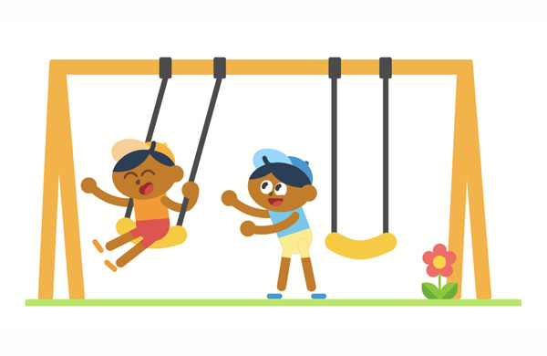 My little sister and I had a happy childhood. It was more difficult when we became adults.  My sister and I used to play at the playground by ourselves because there were fewer kids in our neighborhood.