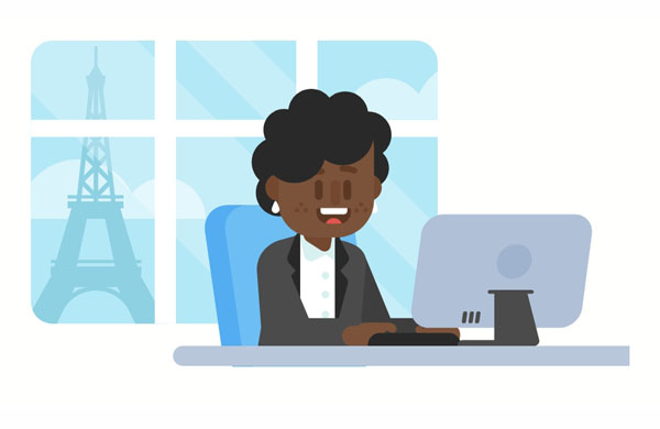 Grandma used to work as an accountant a long time ago.  Amy never talks about her past jobs, but we know she used to work in Paris.