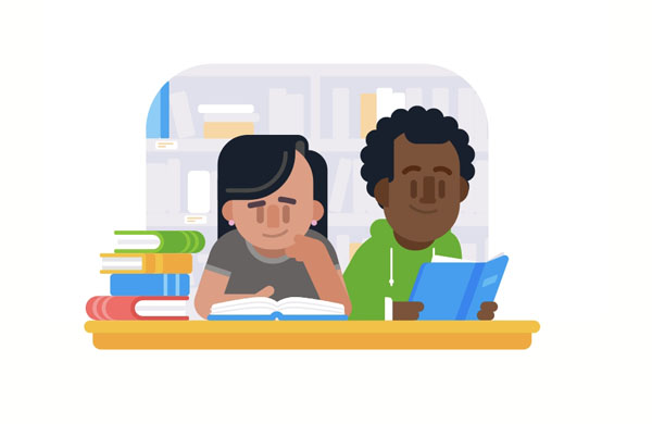 We’re both pretty quiet people, so sometimes we just read next to each other and don’t talk.