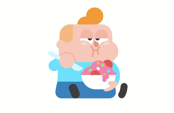 Oh no, it seems like Junior is already enjoying the ice cream!