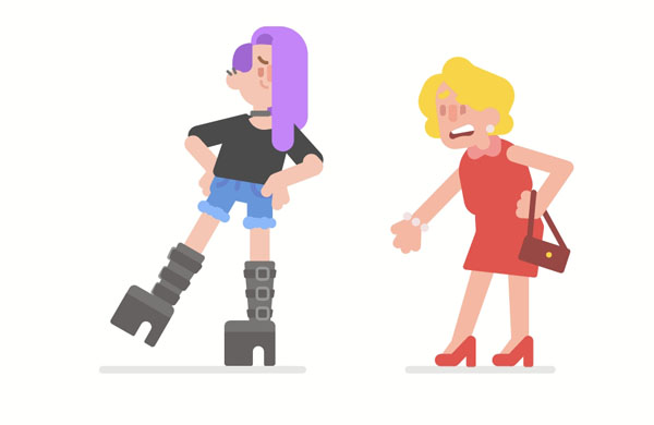 Lisa, your boots look very uncomfortable! Are you OK?  Why did you wear those shoes? We have to walk a lot today. Your feet are going to hurt afterward!  You didn’t wear those shoes to the party, did you?