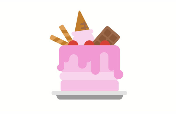 Yes, Tom has shown me the ice cream cake! It looked really good!