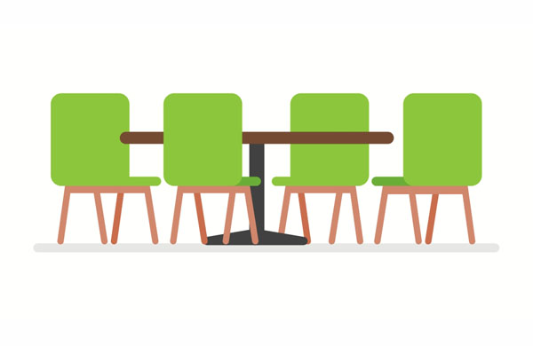 Let’s have lunch in the dining room before we go out today.