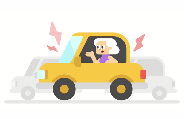 The traffic was so stressful!