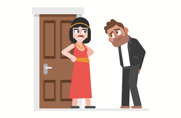 He can be so angry, it makes her angry!  Sometimes we argue because we disagree.