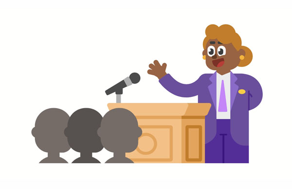 Our new boss has already greeted and shaken hands with everyone.