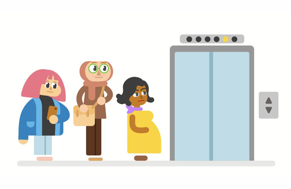 I think it’s necessary to build more elevators in this building.