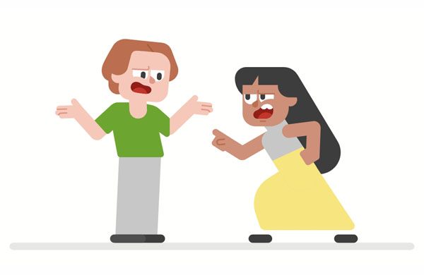 We argue about who is right.  We disagree a lot, but he is not my enemy.  I disagree because your view is the opposite of mine.