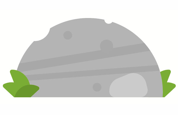 We used to climb the large rock near our house for fun.