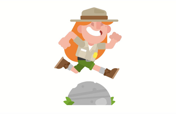 I used to jump over rocks when I was young!