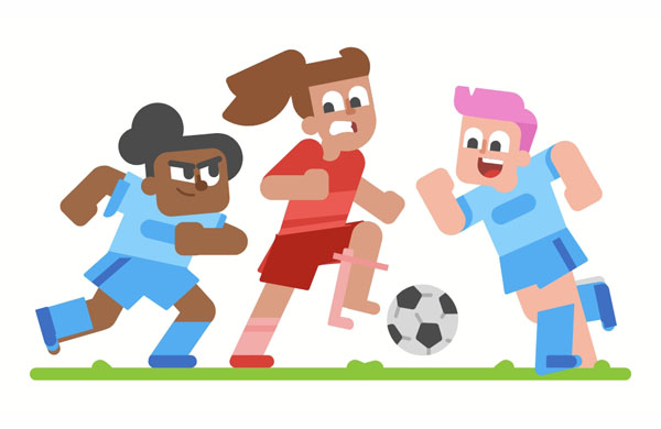 I usually don’t like watching soccer, but this game is fairly interesting!