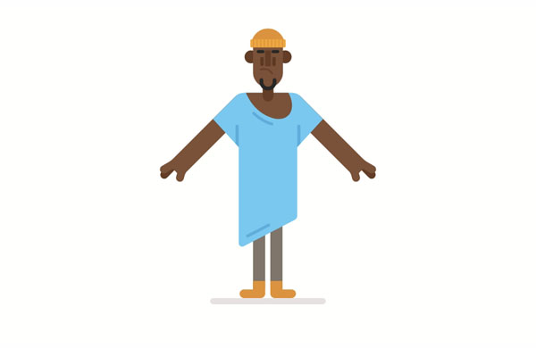 That shirt is very loose on you. It’s too big.