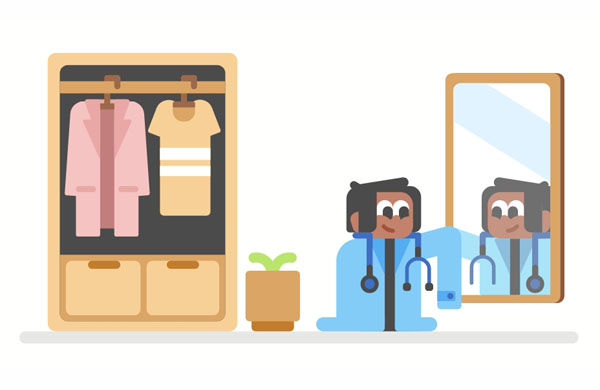 I look like a real doctor, don’t I?