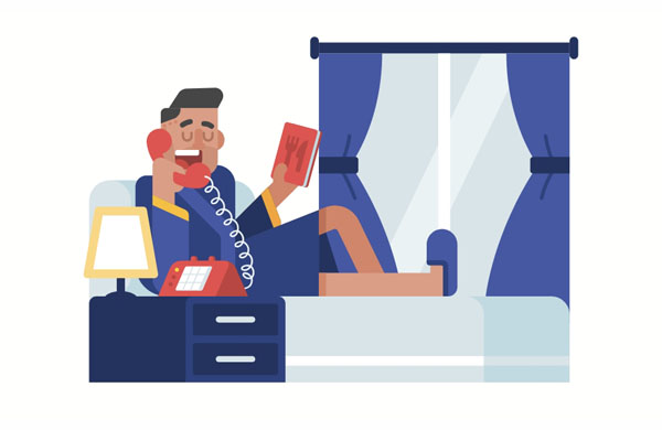 Oh yes, our hotel room is nice and comfortable.