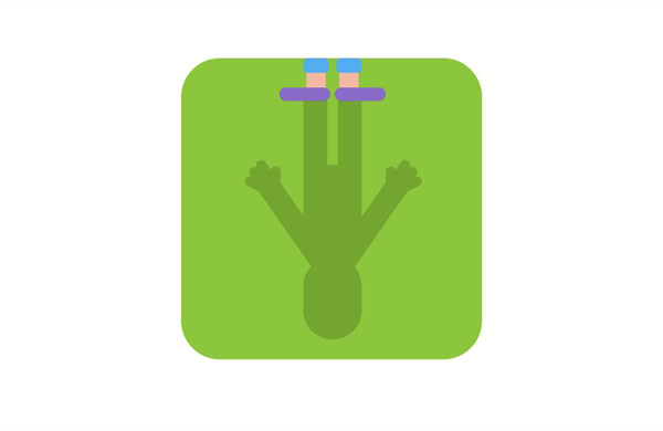 At first I was scared, but then I realized the dark object was just my shadow.