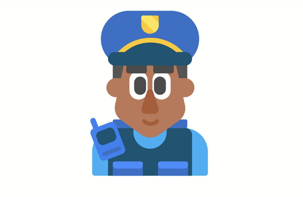 The policeman is trying to find the criminal who stole my car.