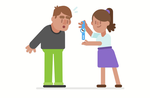 Why did you grab Tom’s watch? You should give it back to him!