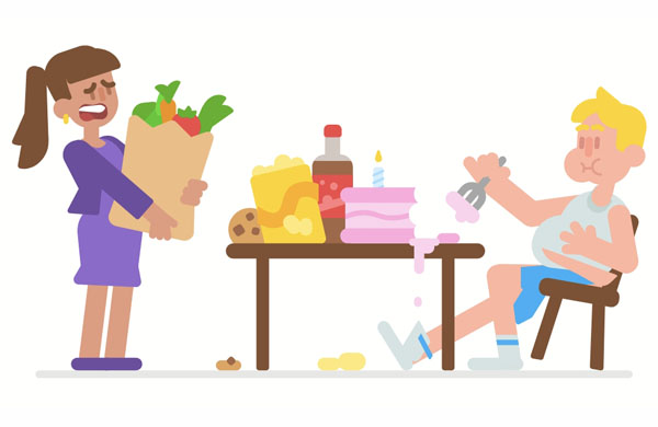 You should quit eating so much cake. It’s unhealthy.