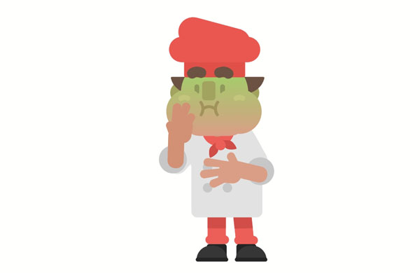 Cover your nose! Something in the fridge smells terrible!