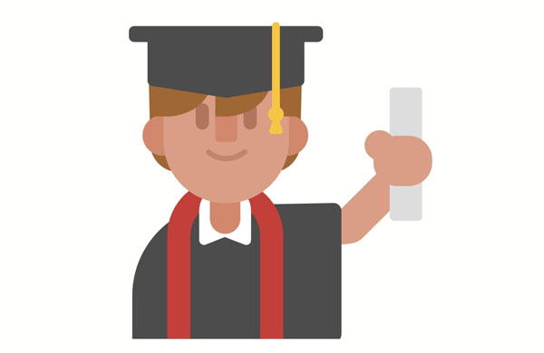 I got my diploma on the day of my graduation.