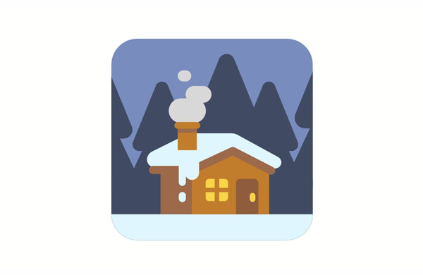 We&nbsp;stayed overnight at&nbsp;a&nbsp;cabin in&nbsp;the woods. It&nbsp;was so&nbsp;nice and warm inside!