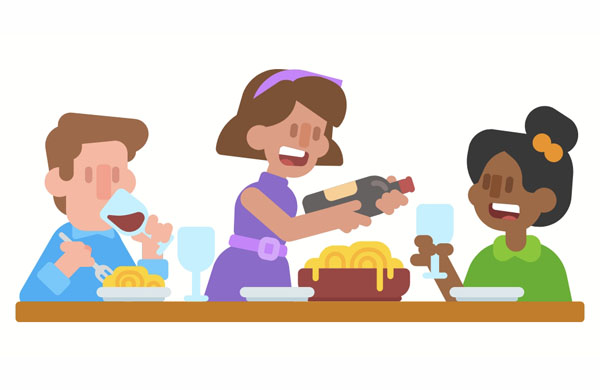 My friends are very sociable. We love hanging out on the weekends.